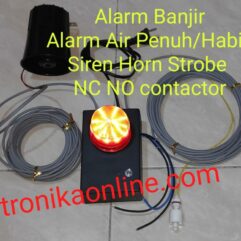 Alarm Air Sensor Banjir Water Level TorenTandon SIREN HORN Strobe 220V