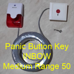 Panic Button Key INBOW Alarm Set tombol panik button 9V MED RANGE 50