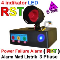 Alarm Mati Listrik 3 Phase Suara Keras Sensor Listrik Padam Mati Lampu - Pack Dus 6 Tone - LISTRIK 3 PHASE
